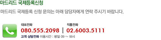 마드리드 국제등록 의뢰현황
